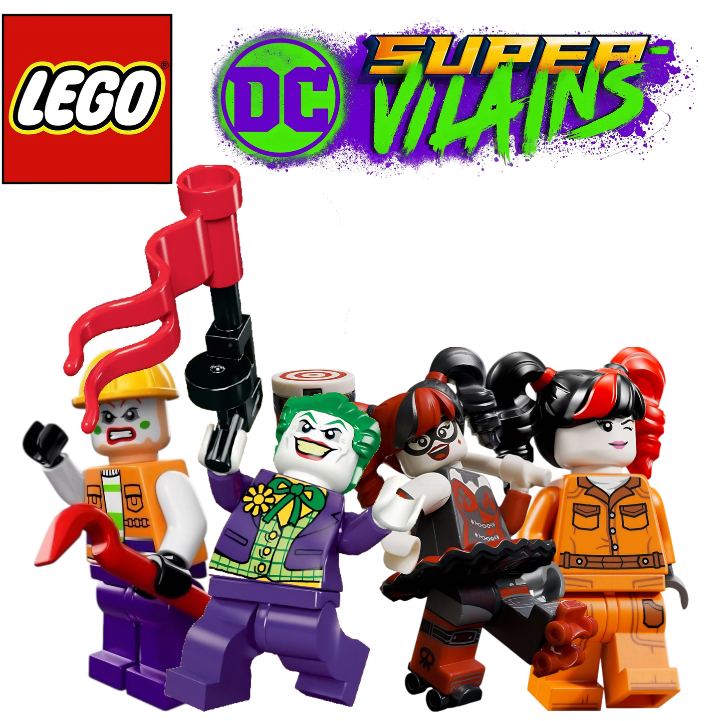 LEGO® DC Batman / Harley Quinn & The Joker Minifigures | Genuine | UK Seller