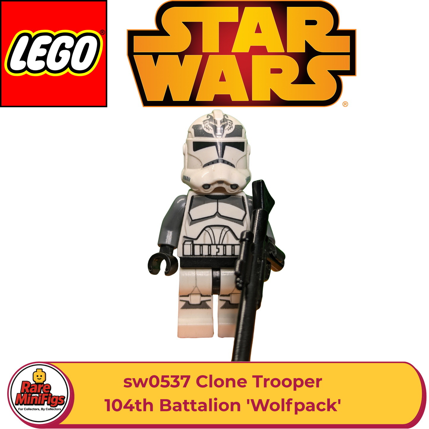 LEGO® Star Wars Wolfpack Clone Trooper Minifigure (sw0537) – Large Eyes