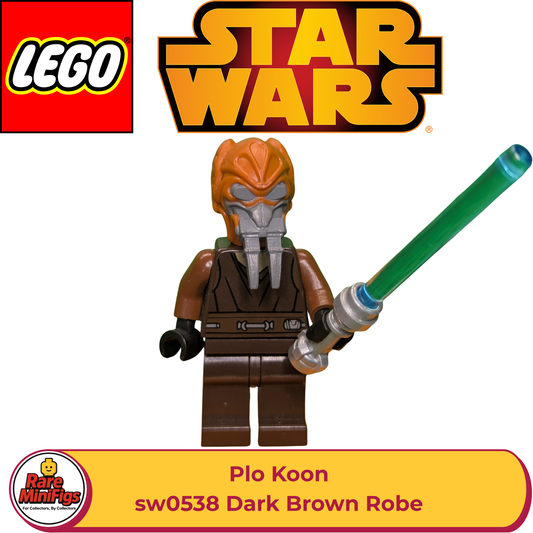 LEGO® Star Wars Plo Koon Minifigure (sw0538) – Dark Brown Robe