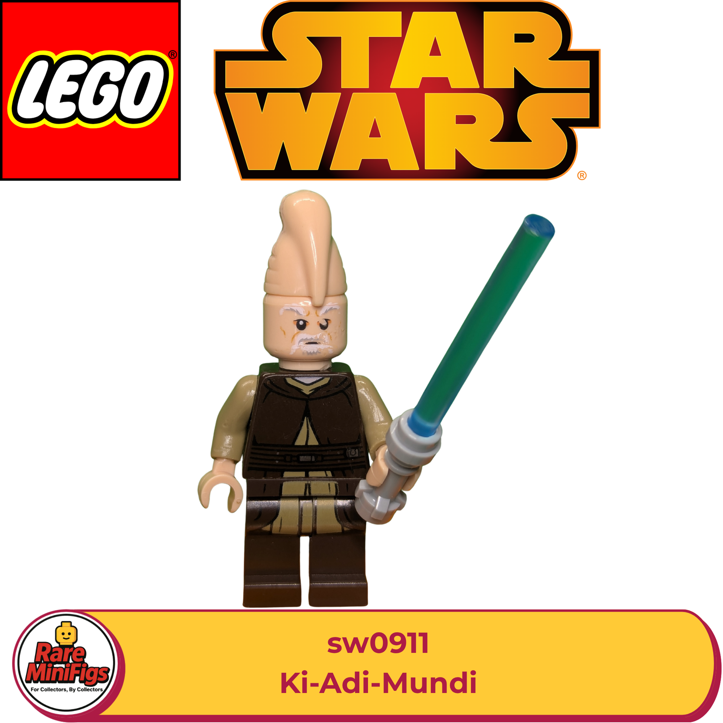LEGO® Star Wars Ki-Adi-Mundi Minifigure (sw0911) – Printed Legs